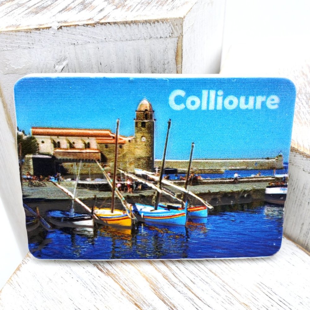 Collioure Fridge Magnet France Travel Souvenir Home Decor Collectible Tourist 3D